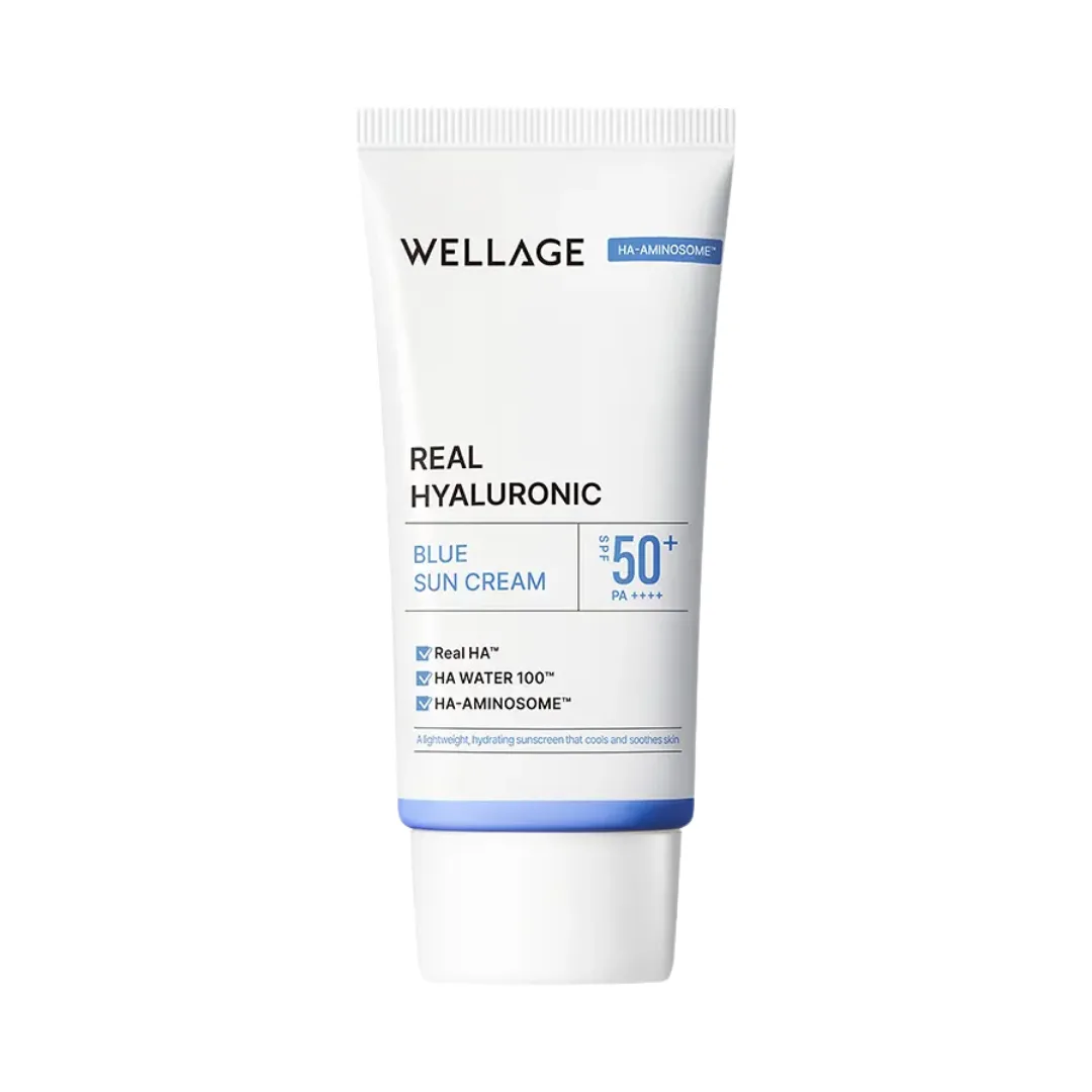 Wellage Real Hyaluronic Blue Sun Cream SPF50+ PA++++ 50ml